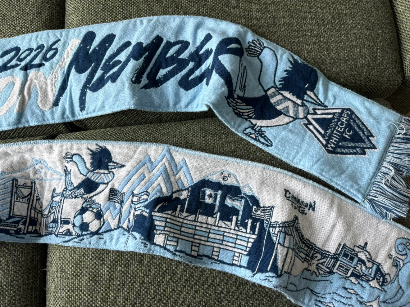 Vancouver Whitecaps FC 2026 Season Member Scarf - photo 3