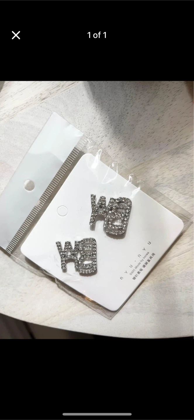 NEED QUICK PICK UP! Alexander wang Silver Rhinestone Earrings