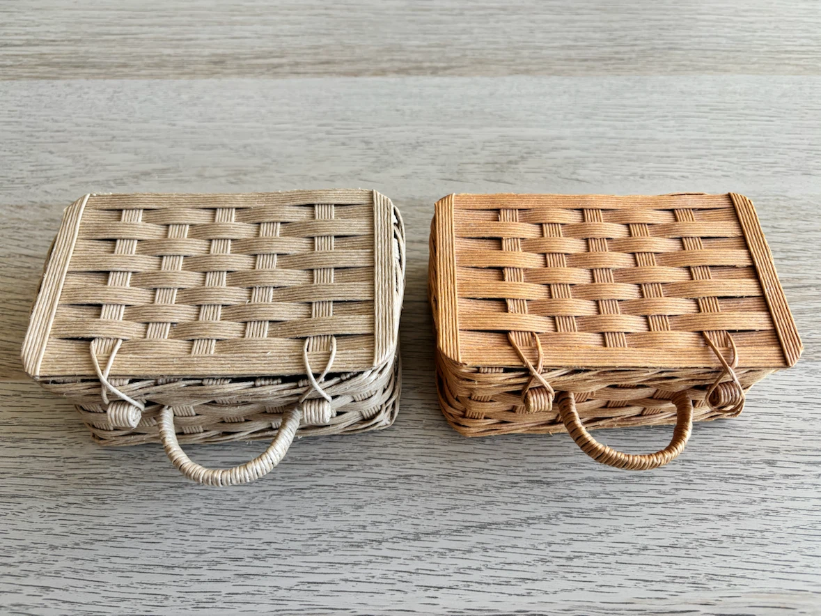 Woven Baskets with Handles (two)