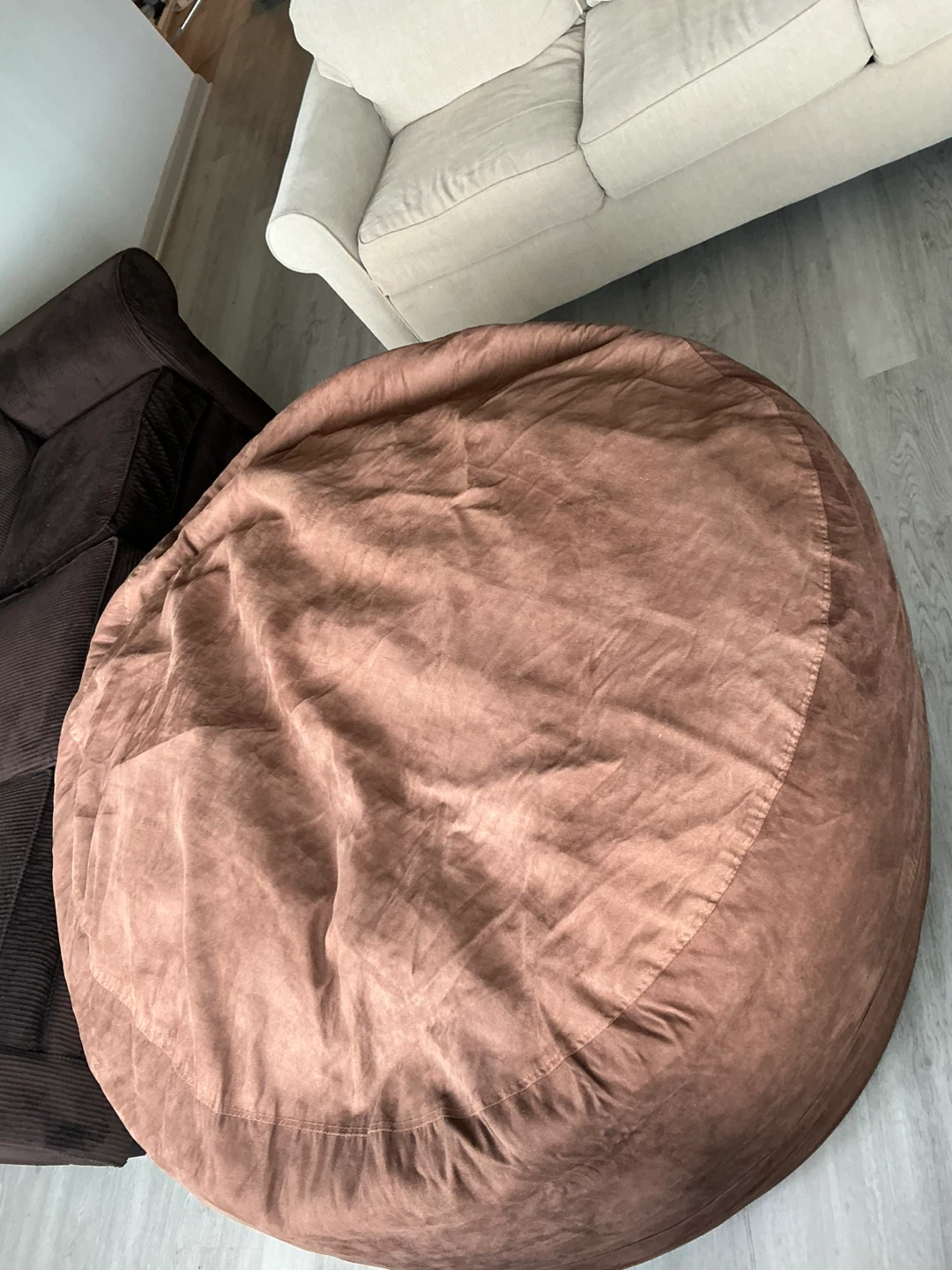 Large Brown Bean Bag Chair