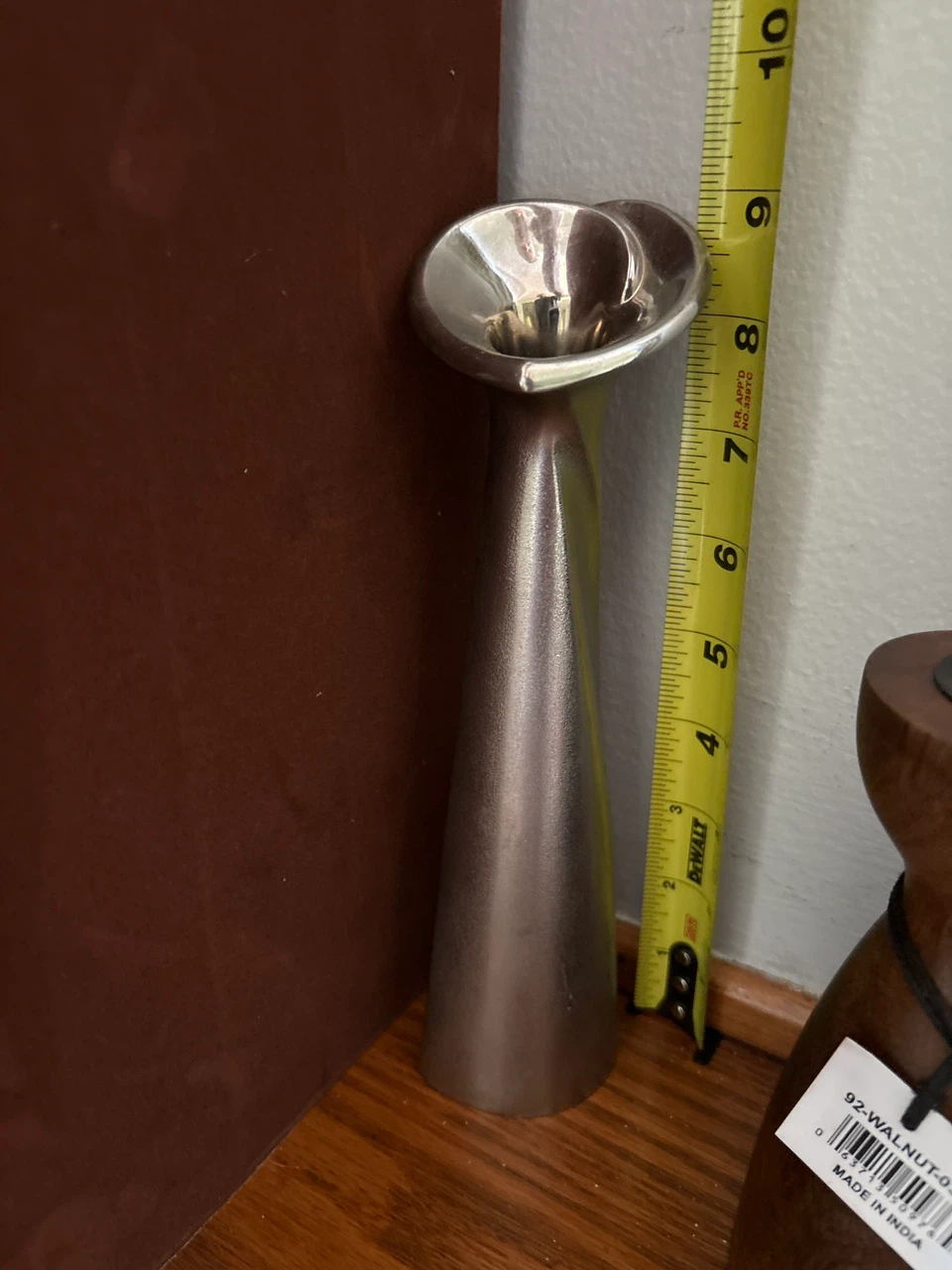 Vintage Metal Bud Vase (Pewter) 70’s classic. - photo 4