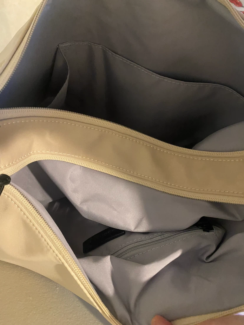 Simons Cream Nylon Shoulder Bag - photo 2