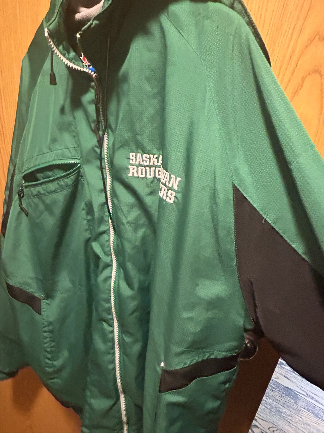 Saskatchewan Roughriders Green Reebok Jacket - photo 3