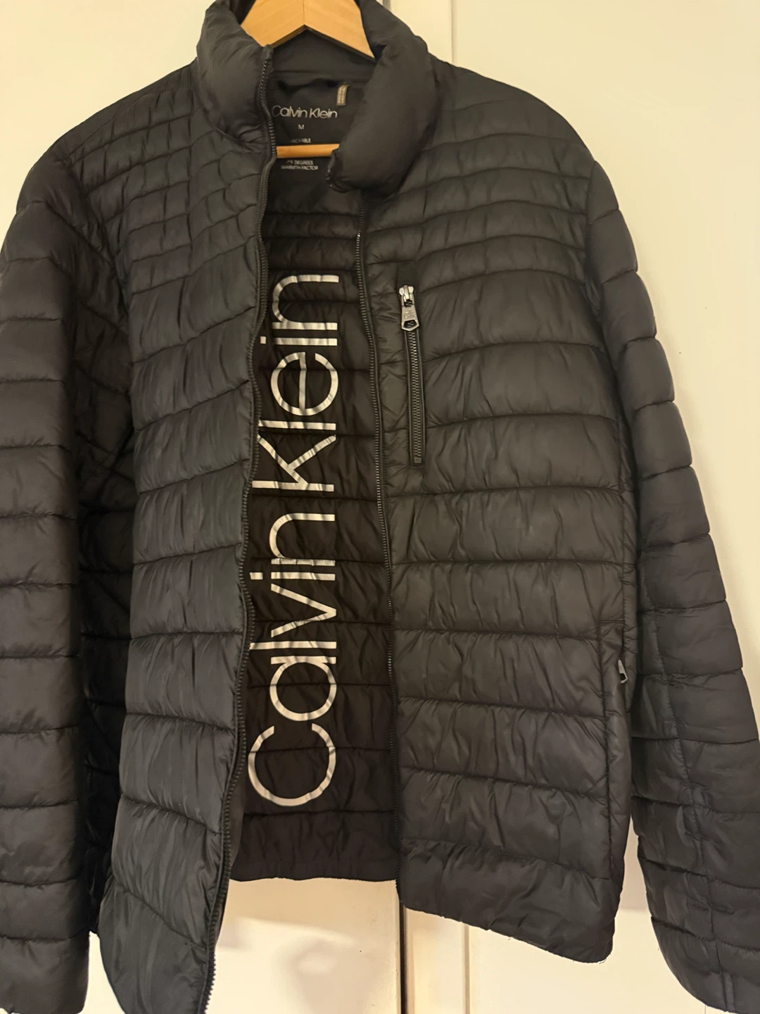 Calvin Klein Puffer Jacket - Black, Size M