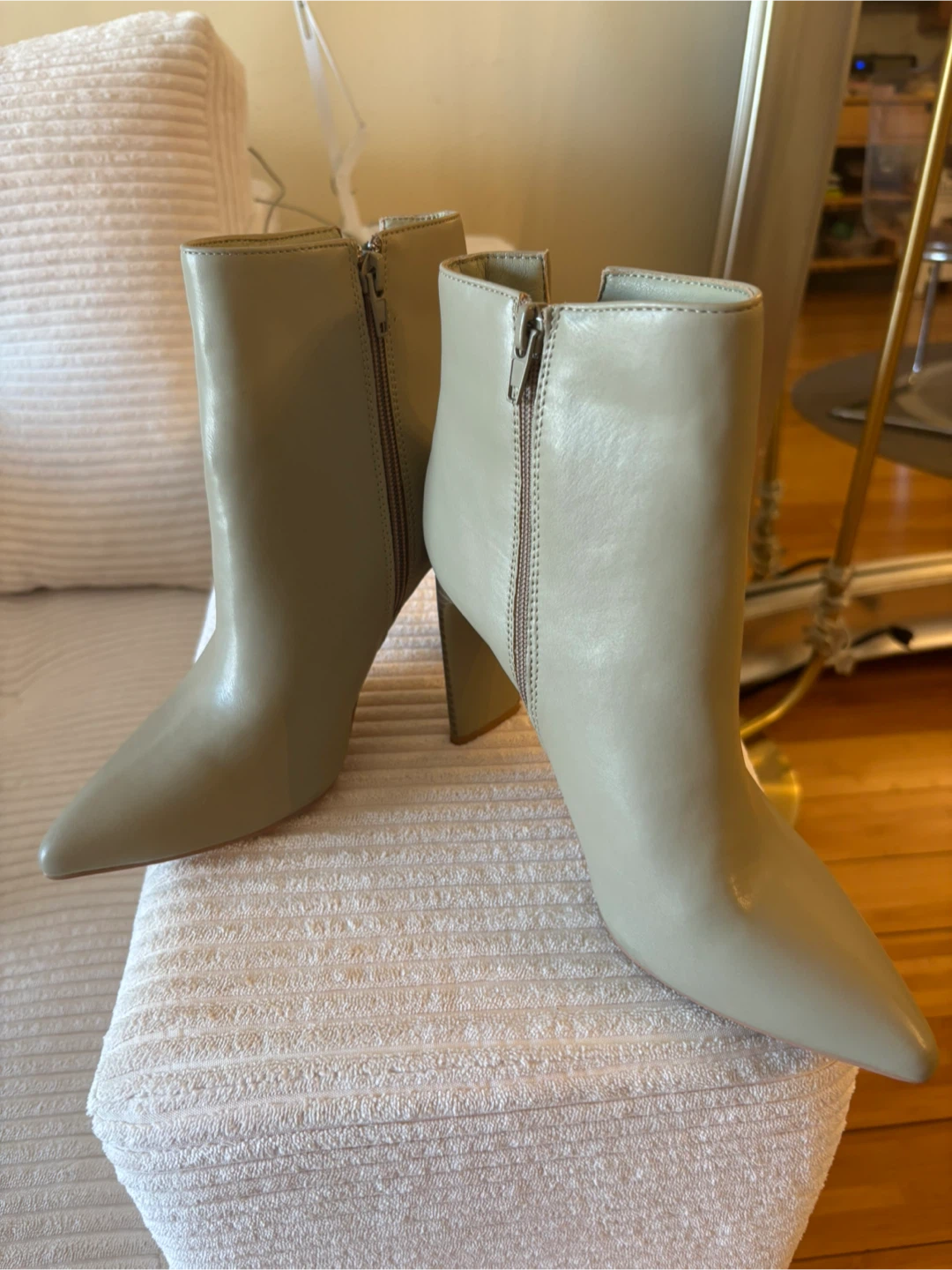 Halston Heeled Ankle Boots - Khaki