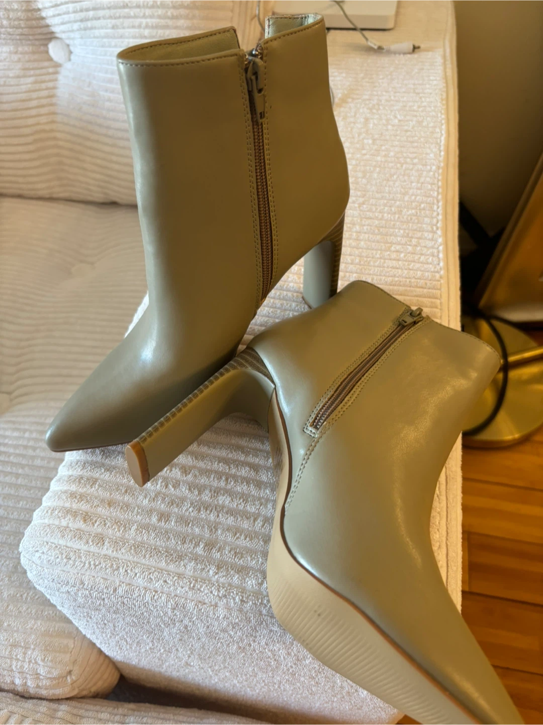 Halston Heeled Ankle Boots - Khaki - photo 2
