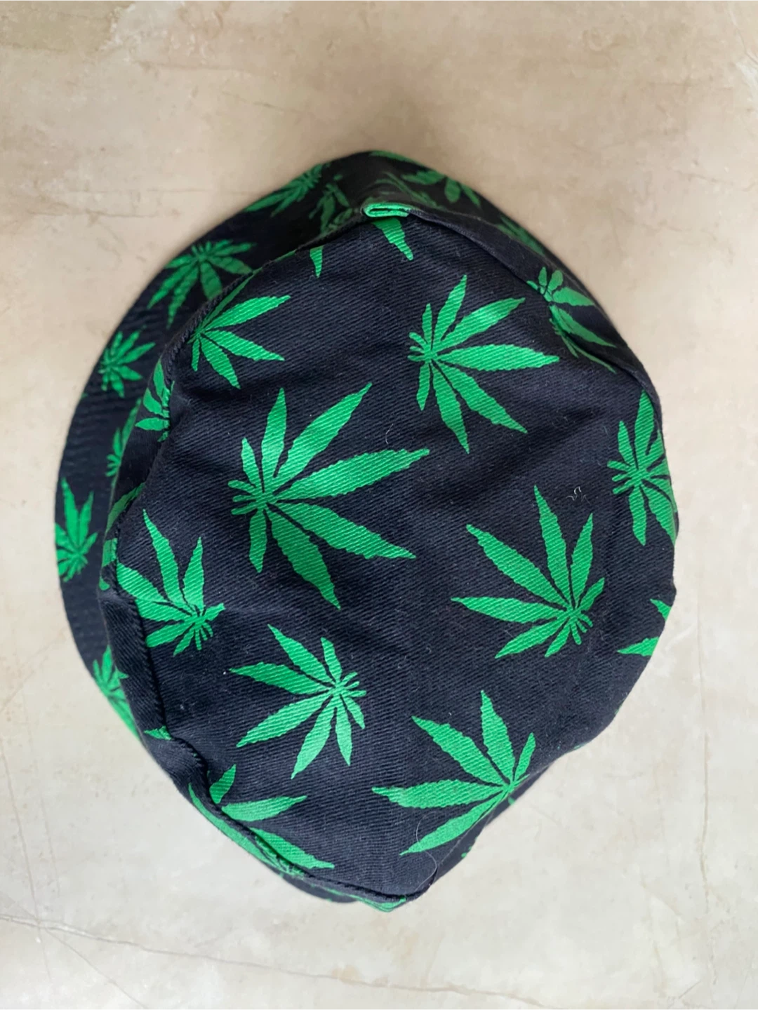 Weed Leaf Bucket Hat Black and Green - photo 3