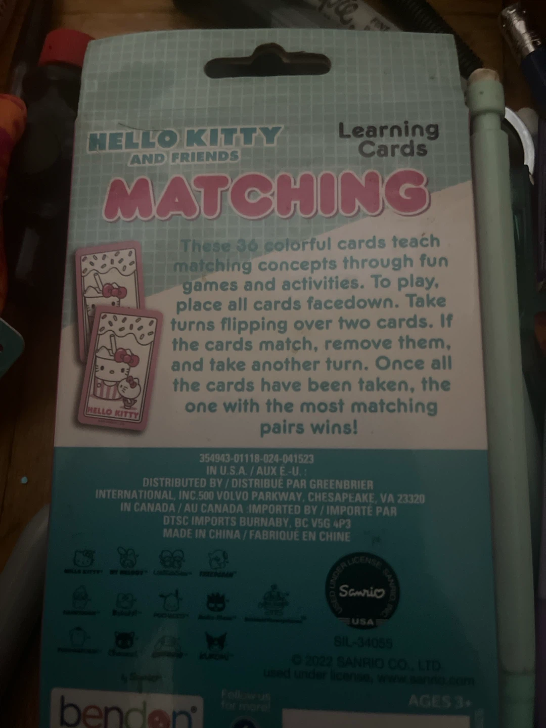 Hello Kitty and Friends Matching Learning Cards - photo 2