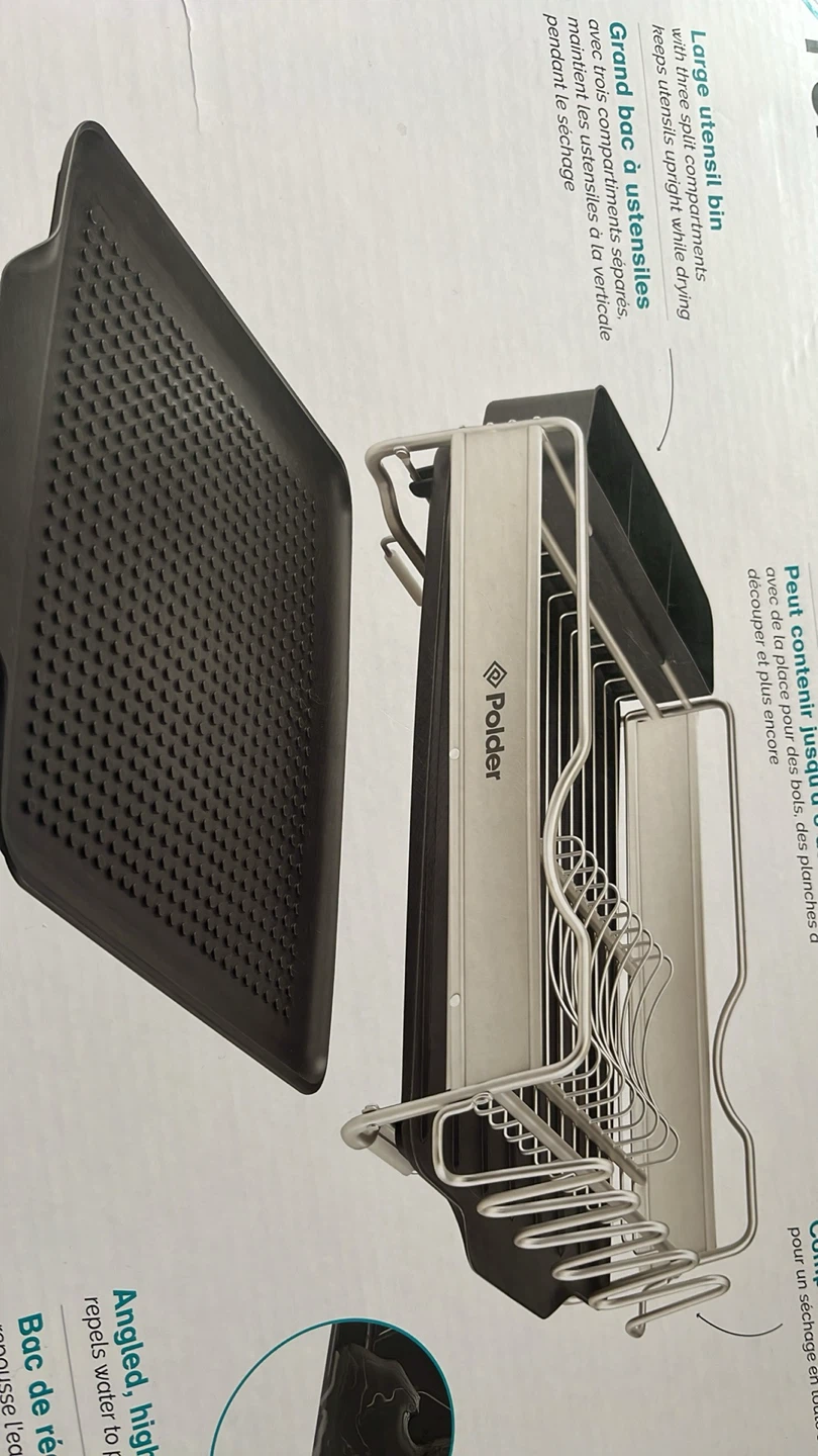 Polder Dish Rack with Utensil Bin