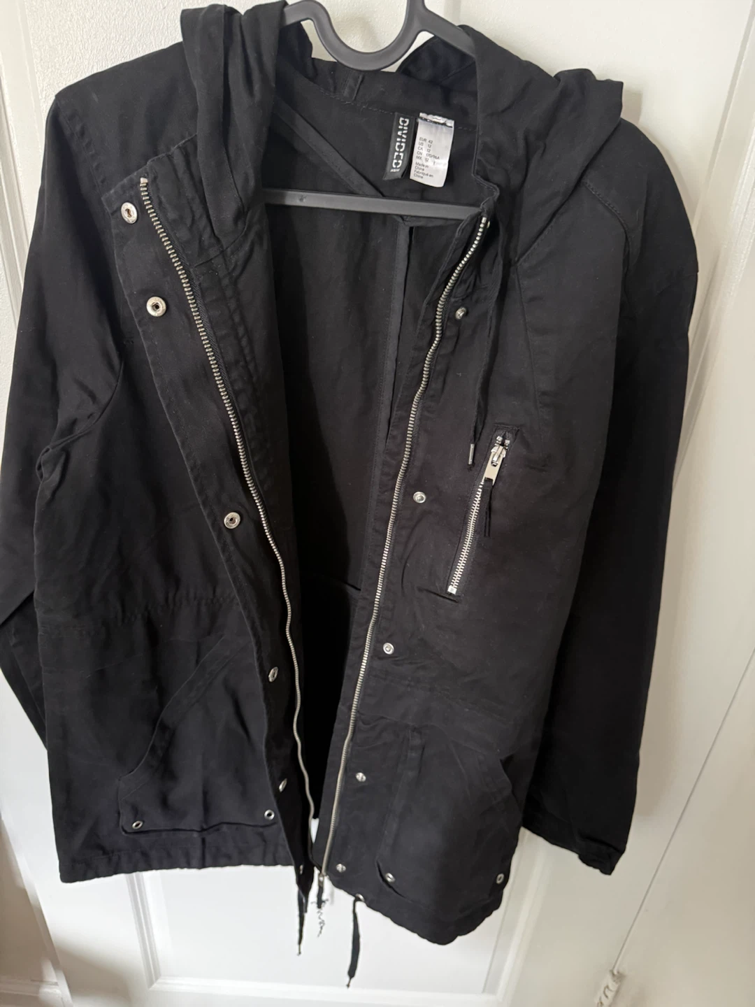 H&M Divided Black Utility Jacket