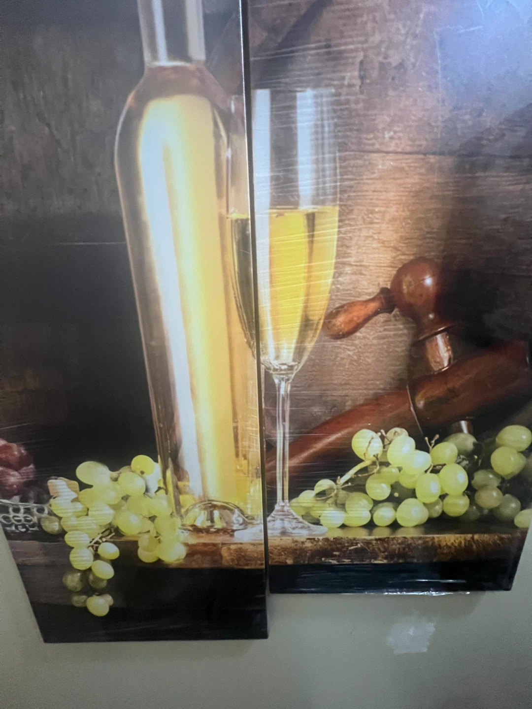 Two-Piece Wine Barrel Canvas Art 89 cm by 30 - photo 2