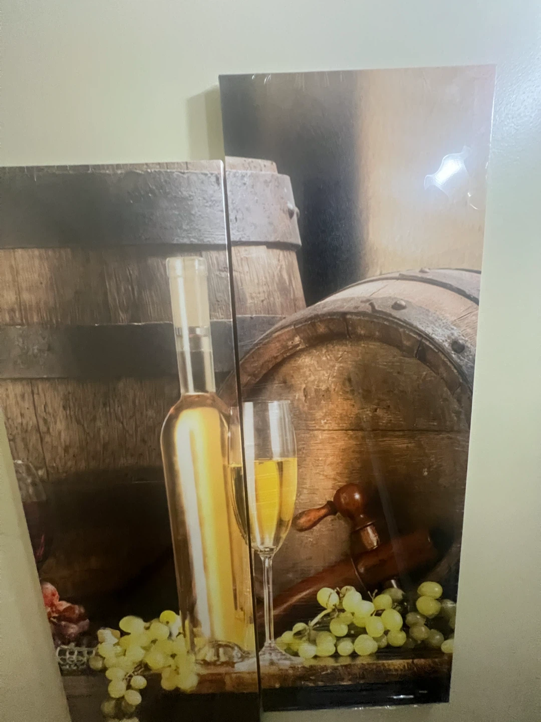 Two-Piece Wine Barrel Canvas Art 89 cm by 30 - photo 3