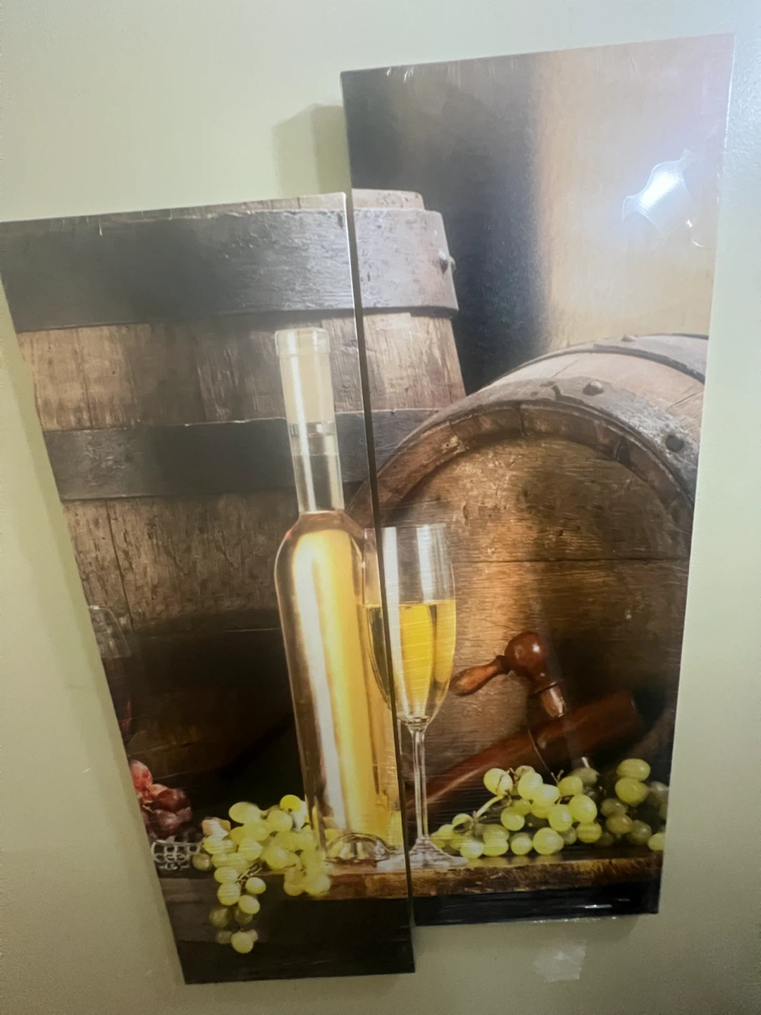 Two-Piece Wine Barrel Canvas Art 89 cm by 30 - photo 5