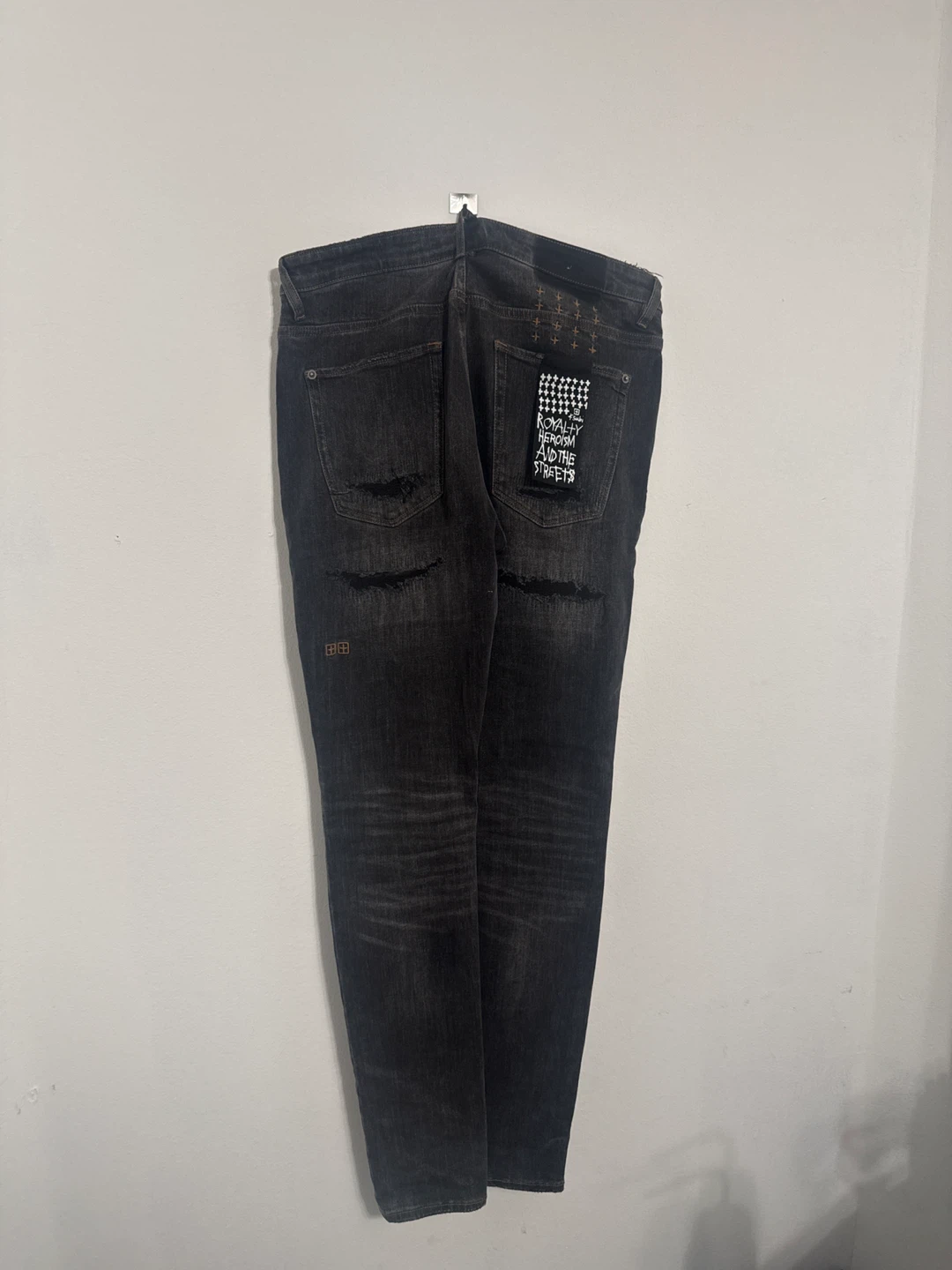 Ksubi Black Distressed Jeans Size 34