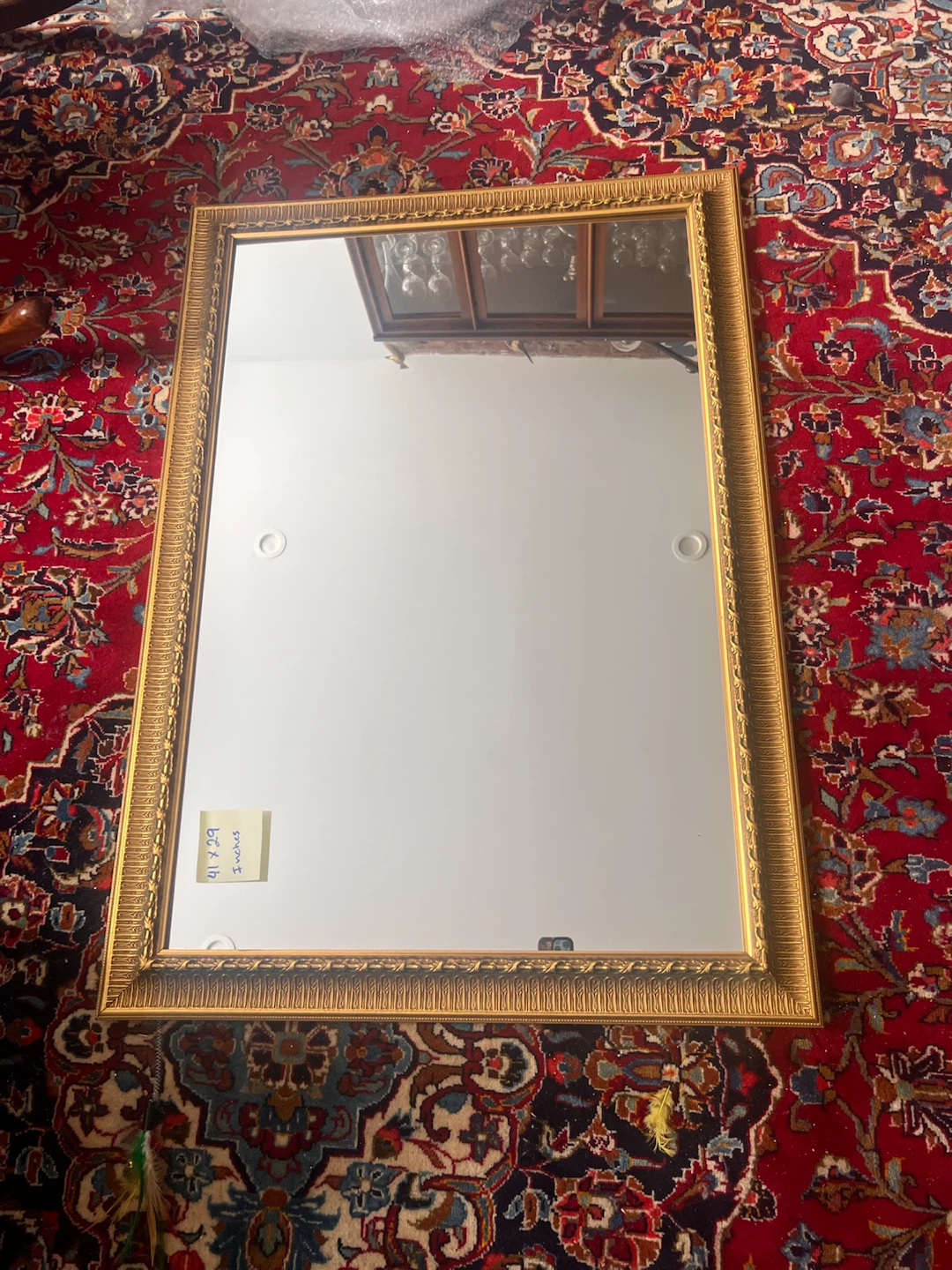 Gold Ornate Wall Mirror - Not Heavy
