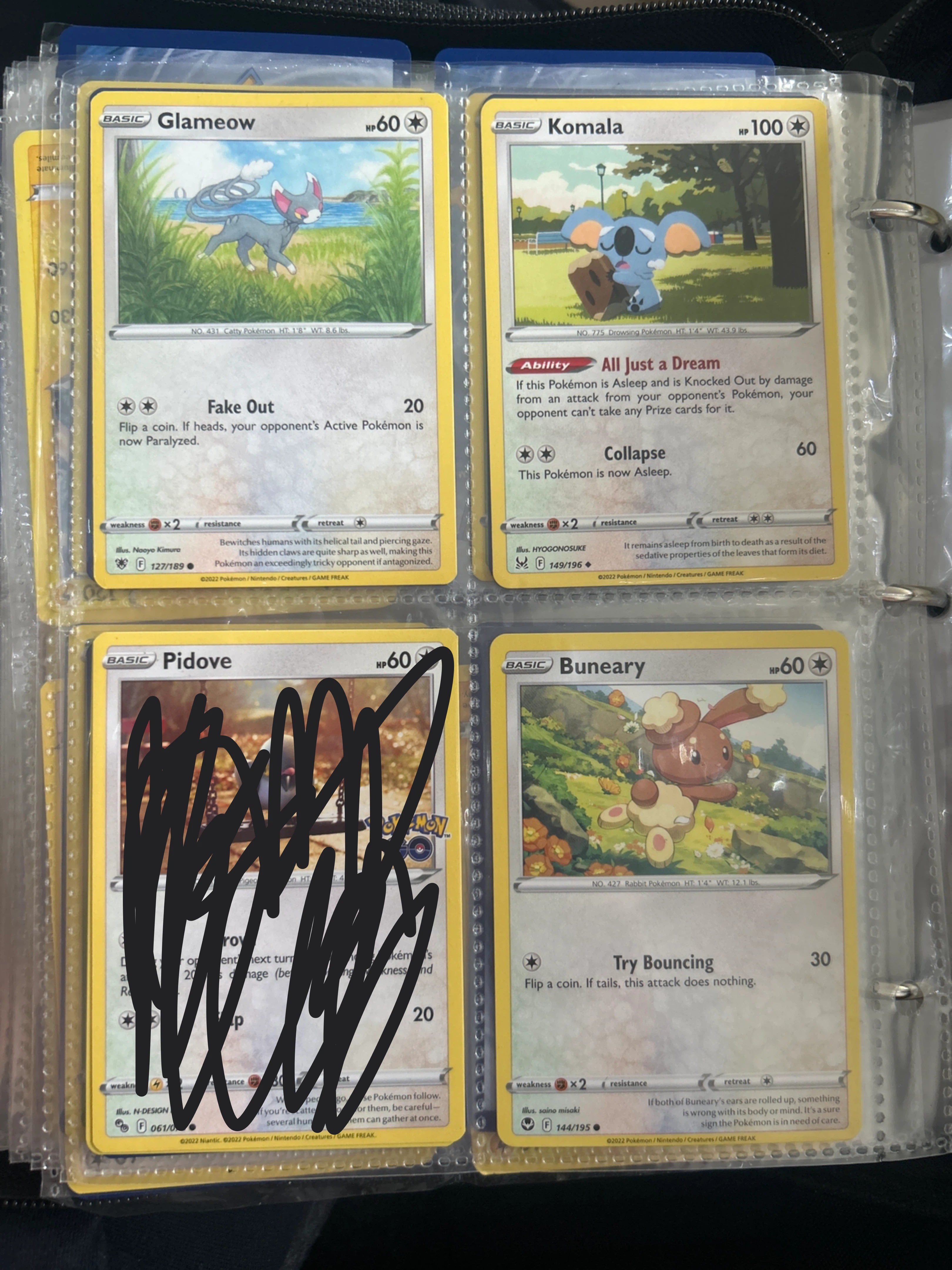 Set of 3 Pokemon Trading Cards