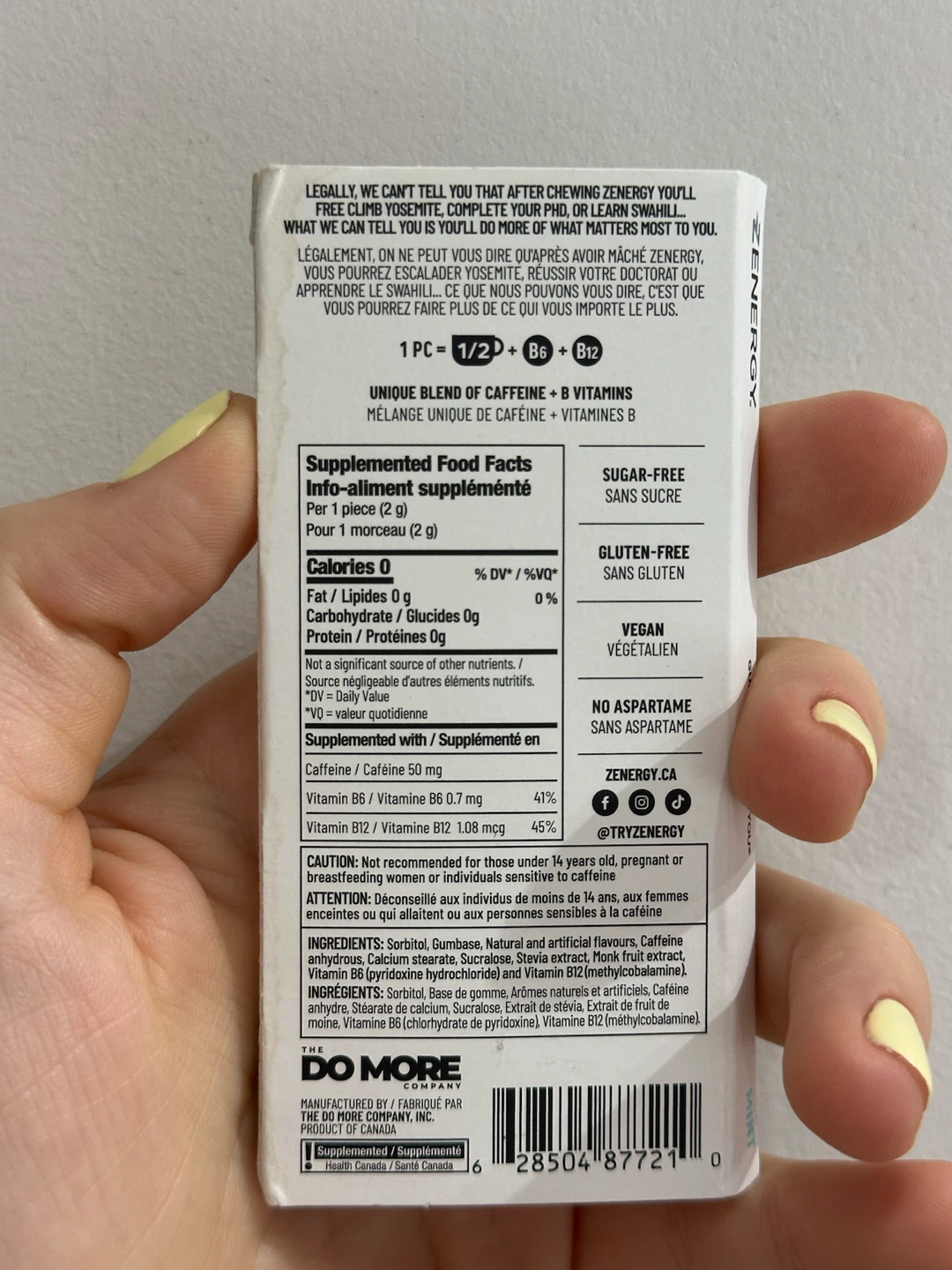 Brand new unopened Zenergy Mint Energy Gum - photo 2