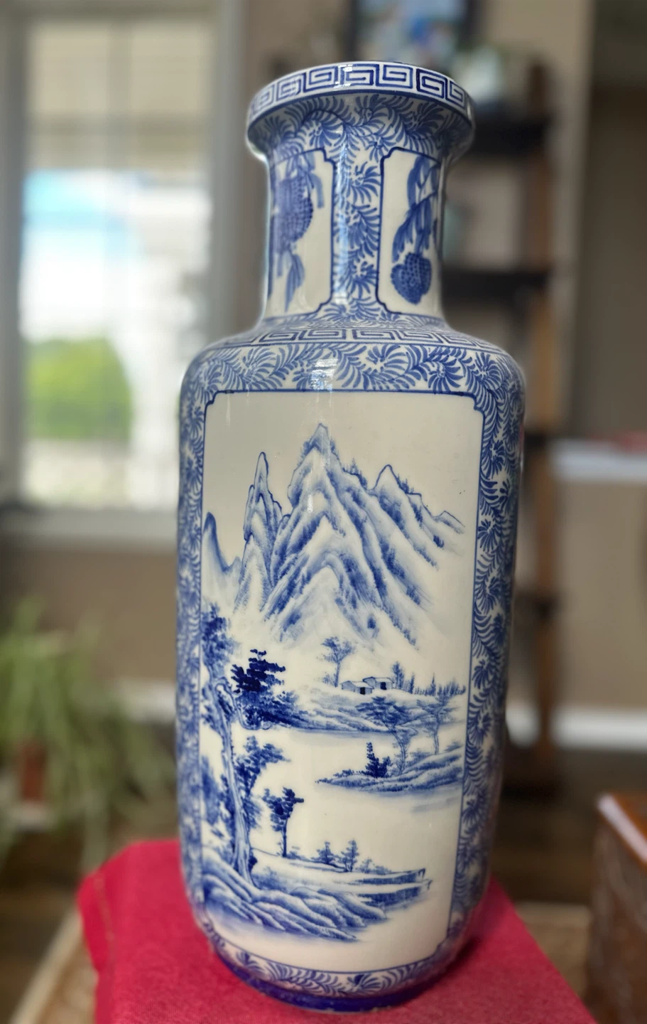 Blue and white ceramic vase - photo 2