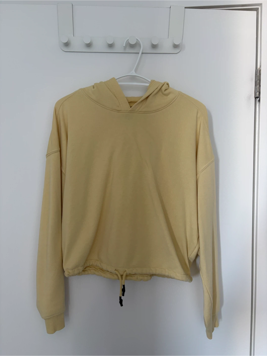 H&M Yellow Cropped Hoodie