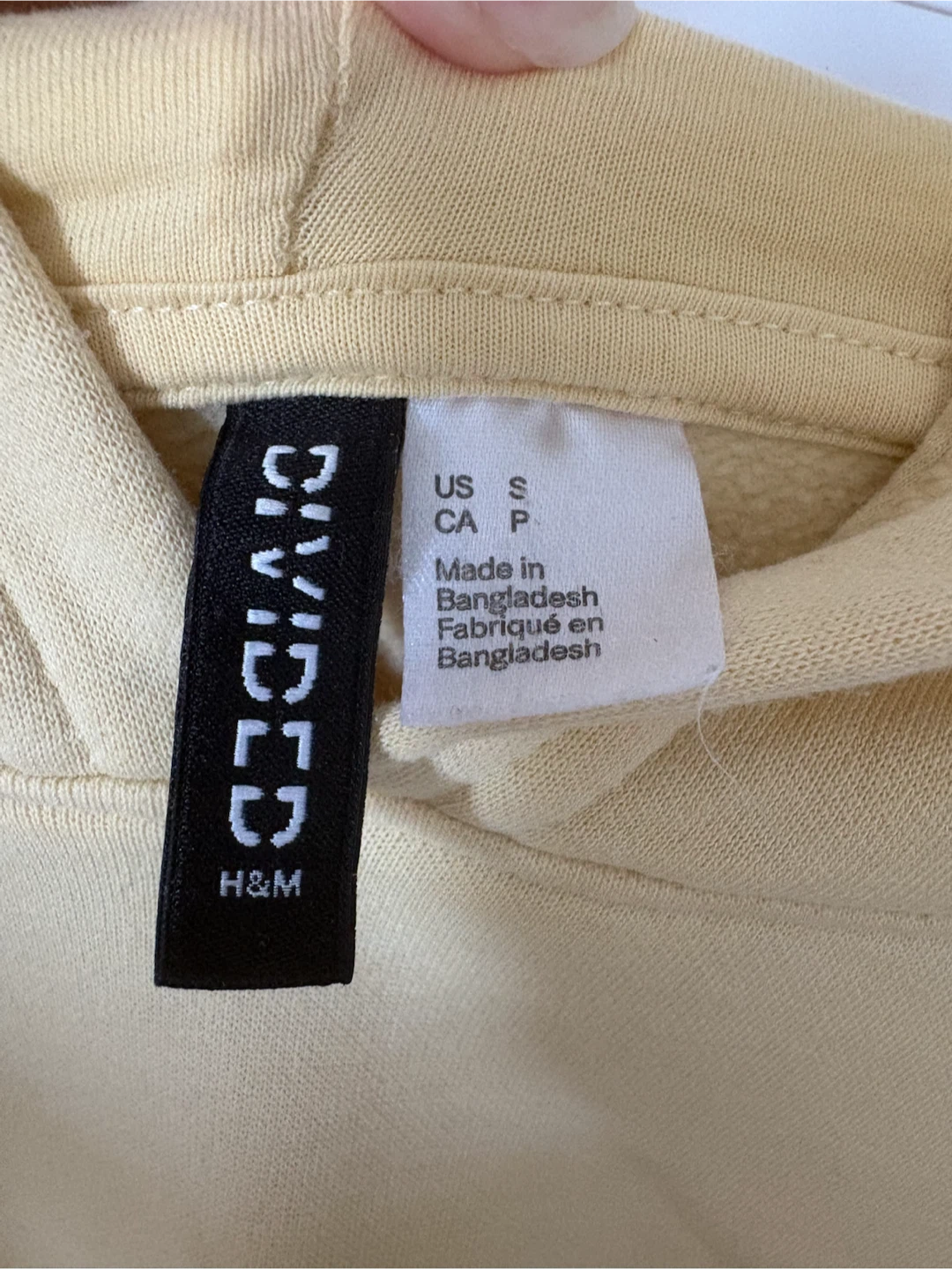 H&M Yellow Cropped Hoodie - photo 3