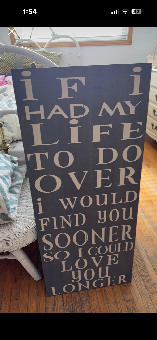 Large Wooden Quote Wall Sign