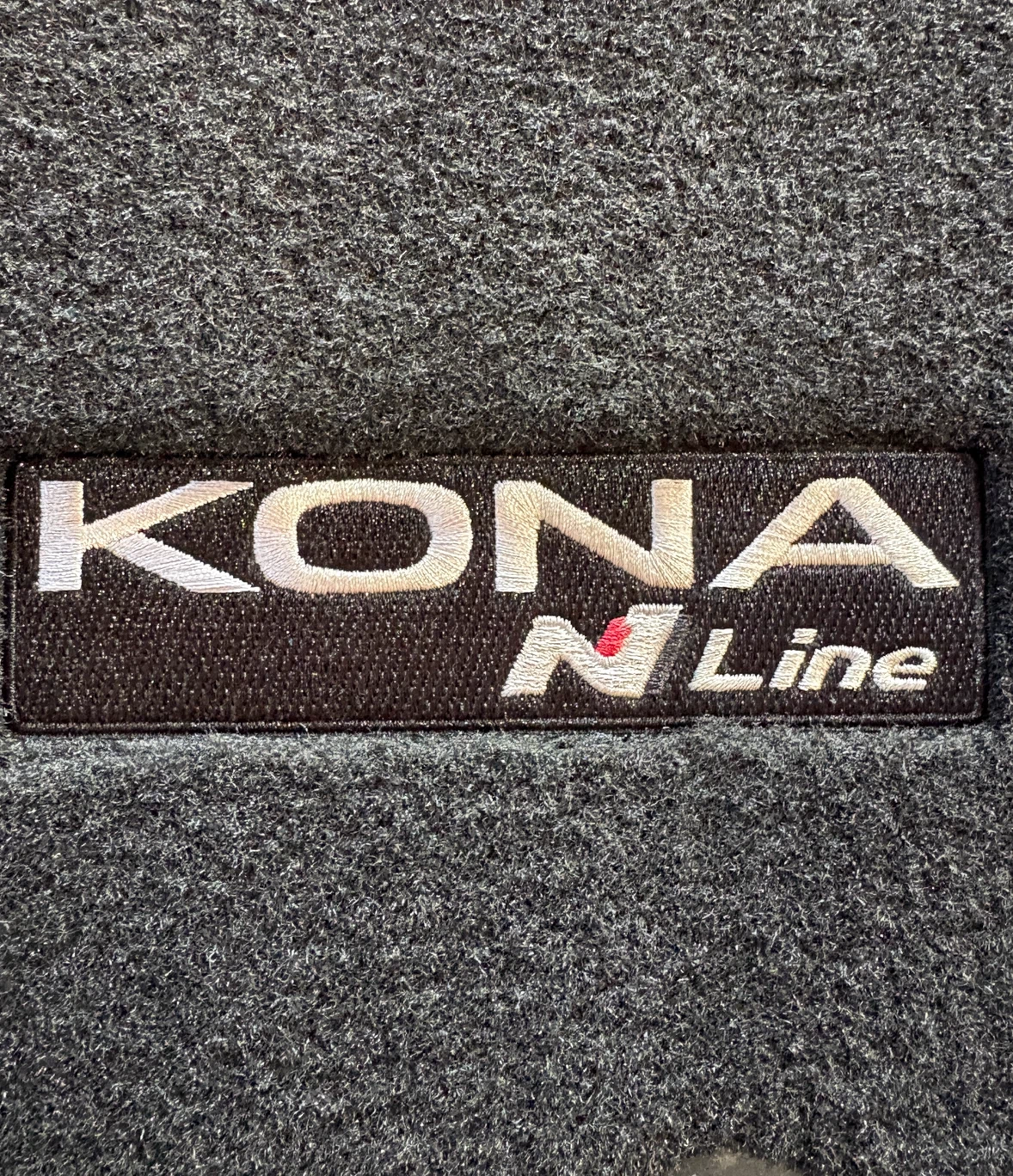 Hyundai Kona N-line OEM carpeted floor mats (BEF14-AU100)