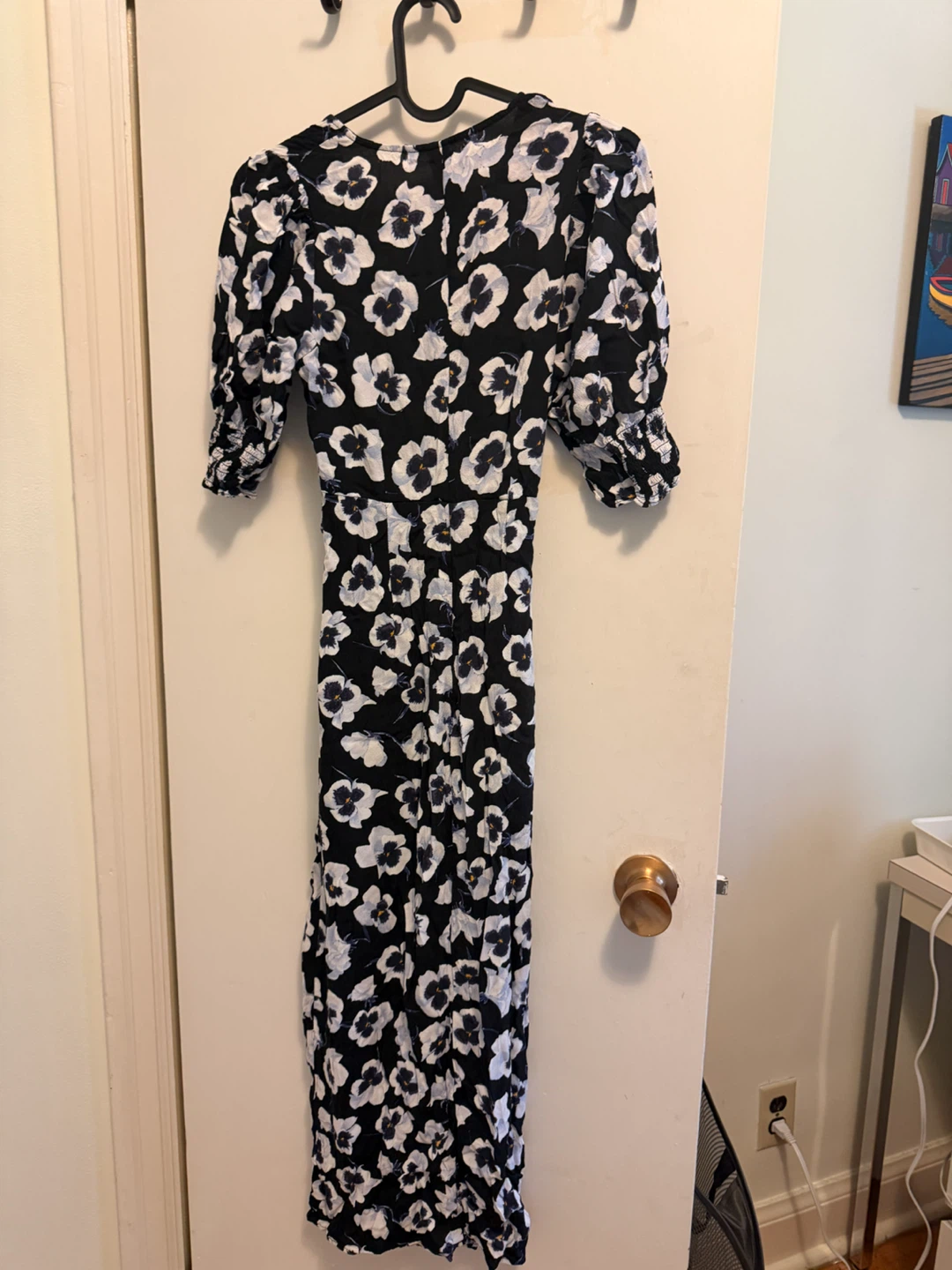 Black Floral Midi Dress - photo 2