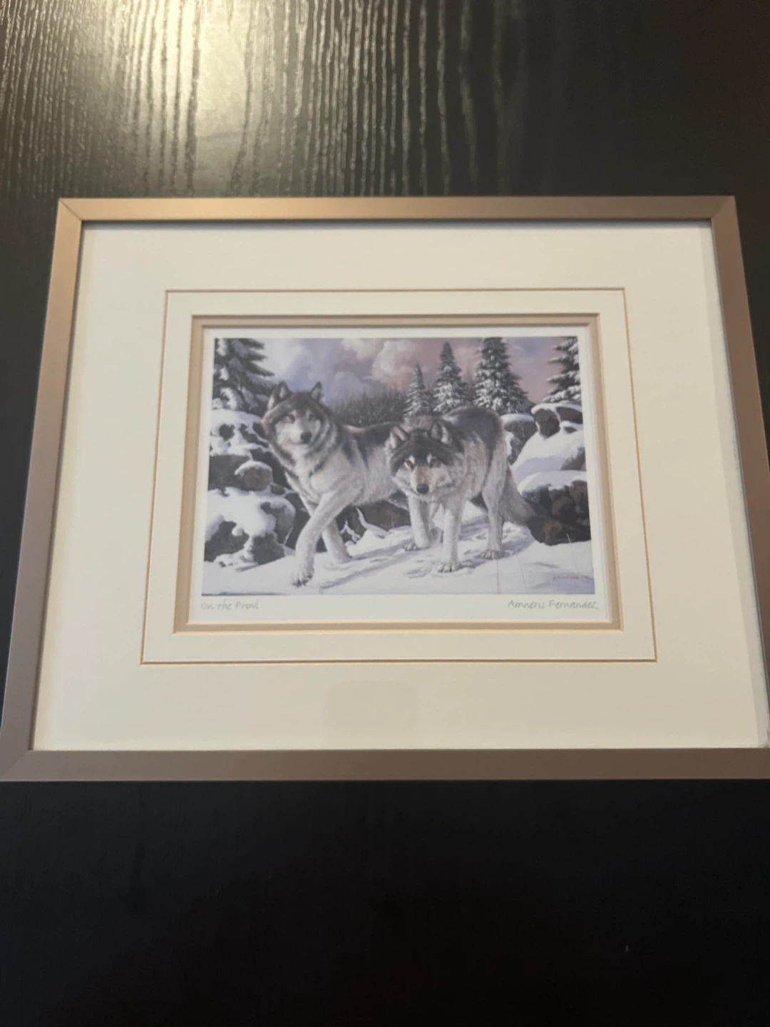 Amneris Fernandez "On the Prowl" Framed Art Print