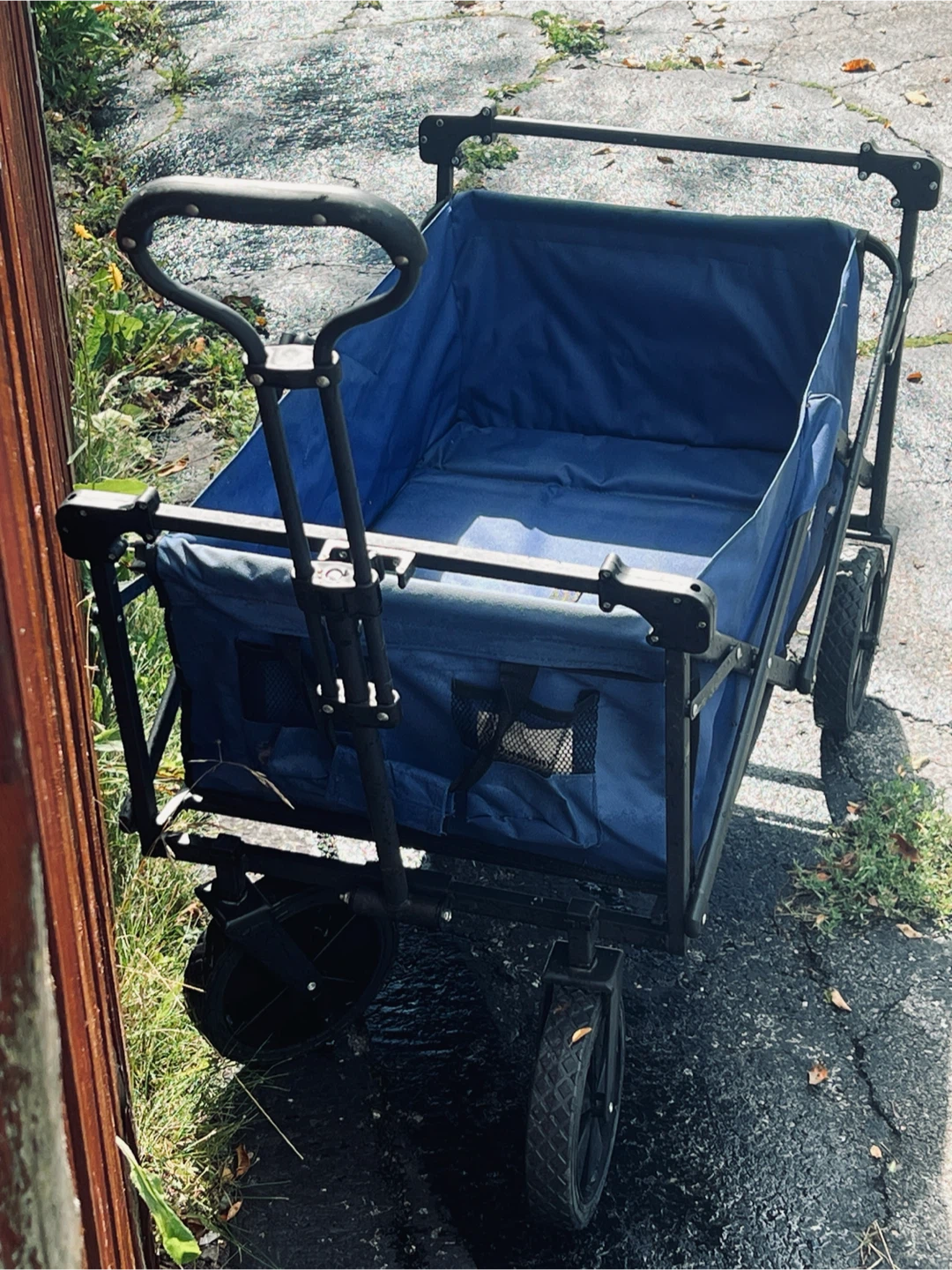 Outsunny Large Foldable Utility Wagon Blue - photo 2