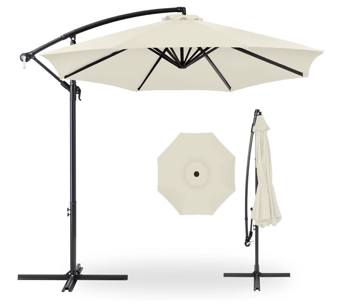 10 Ft Cantilever Patio Umbrella + Weighted Base - photo 2