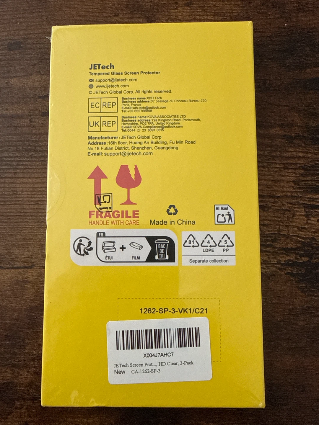 JETech Tempered Glass Screen Protector for iPhone 15 Pro - photo 2