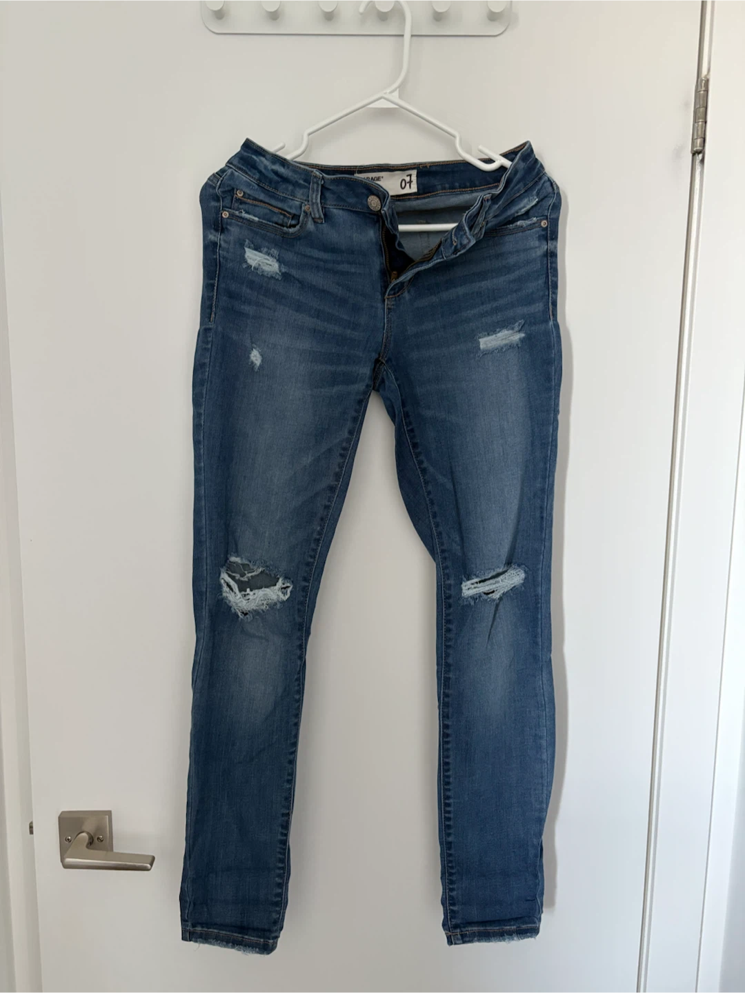 Garage High Waist Ripped Jeans