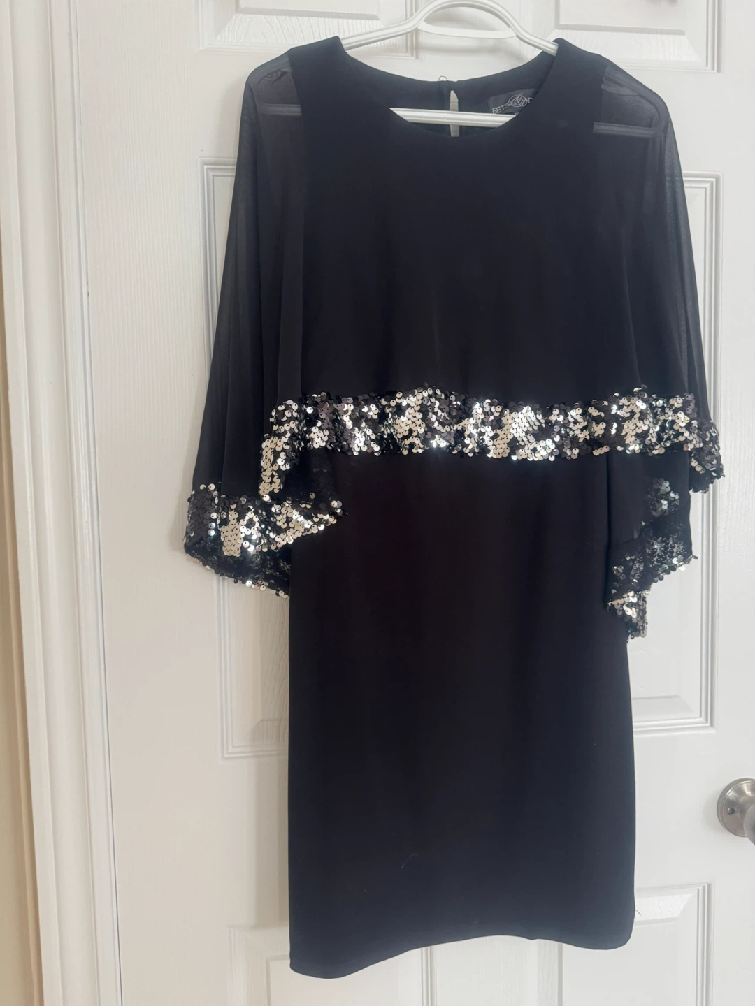 Black Sequin Party Dress