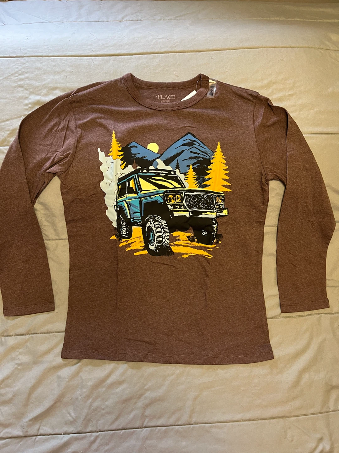 The Children's Place Long Sleeve Graphic T-Shirt Size L (10/12)