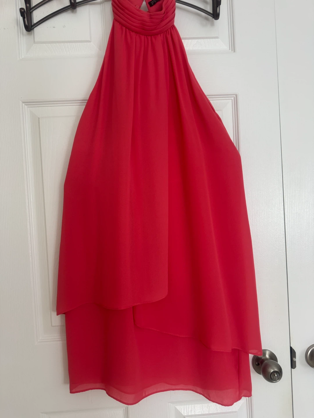 Women's Red Halter Dress