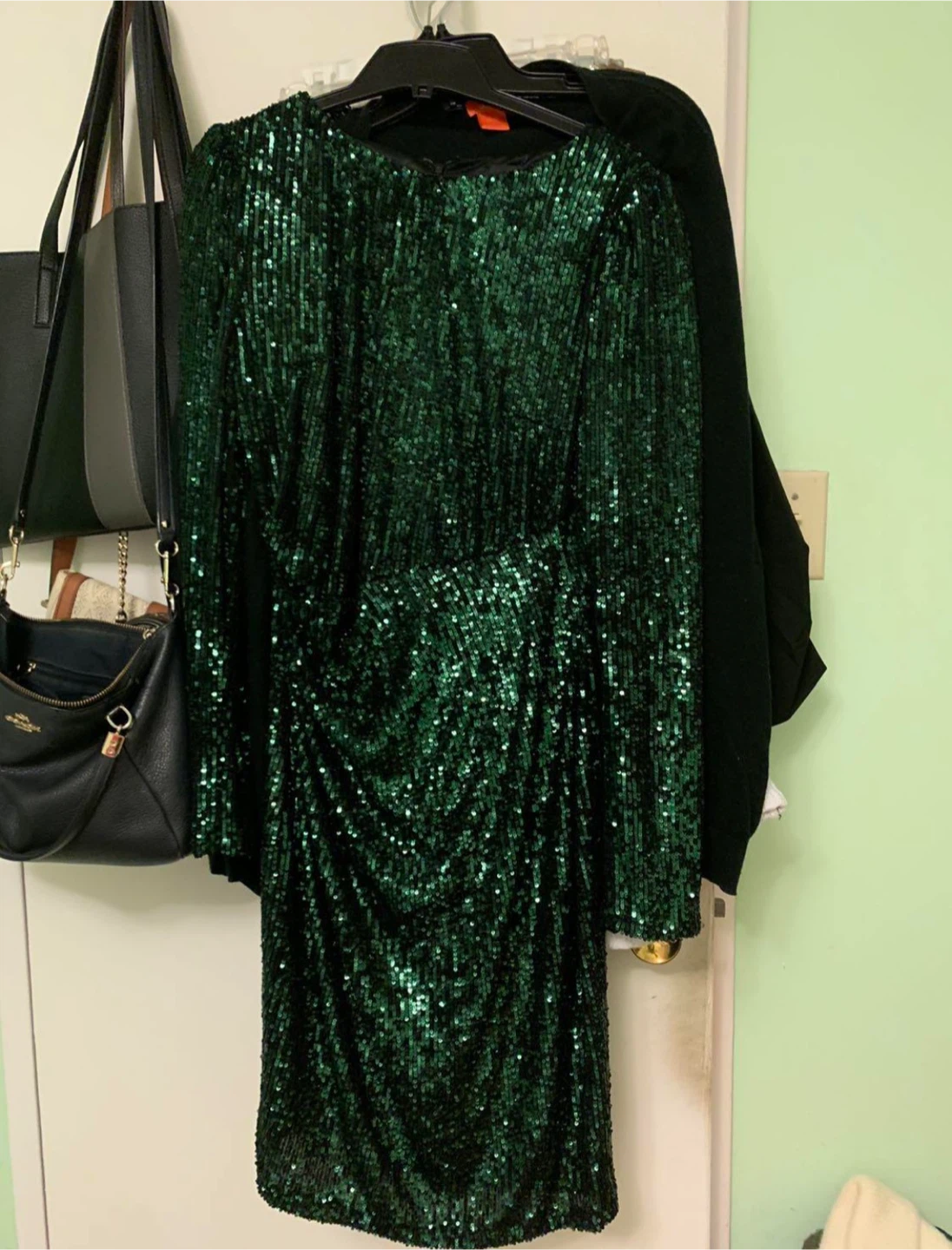 Emerald Green Sequin Dress