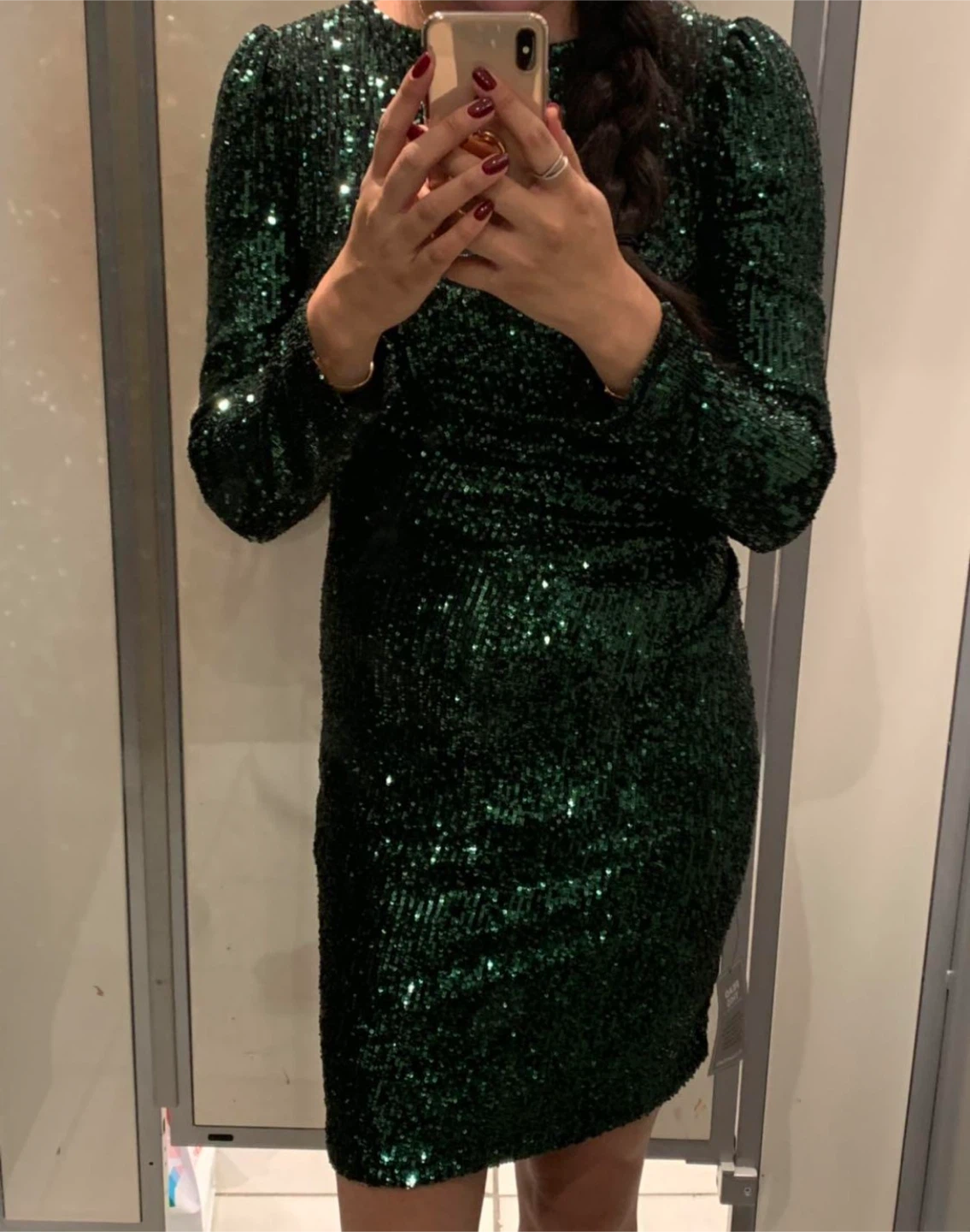Emerald Green Sequin Dress - photo 2