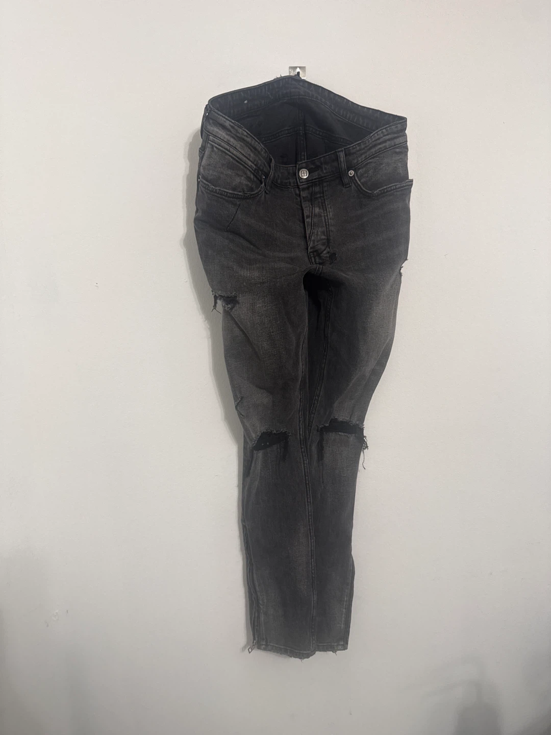 Ksubi Black Distressed Jeans Size 32