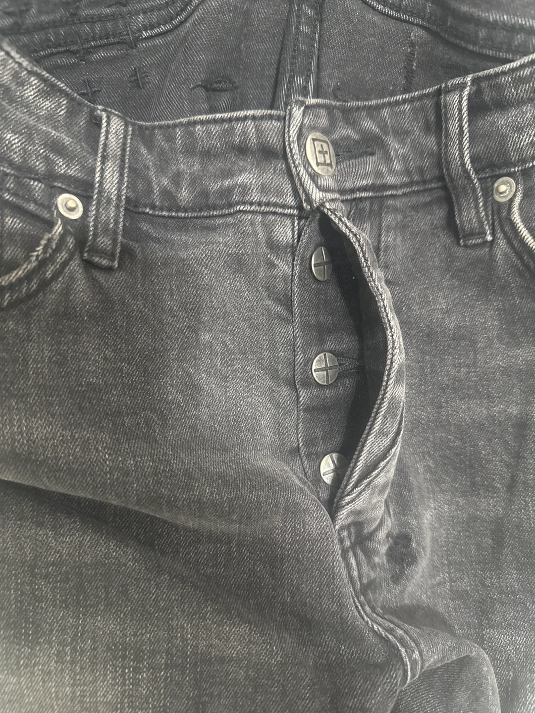 Ksubi Black Distressed Jeans Size 32 - photo 2