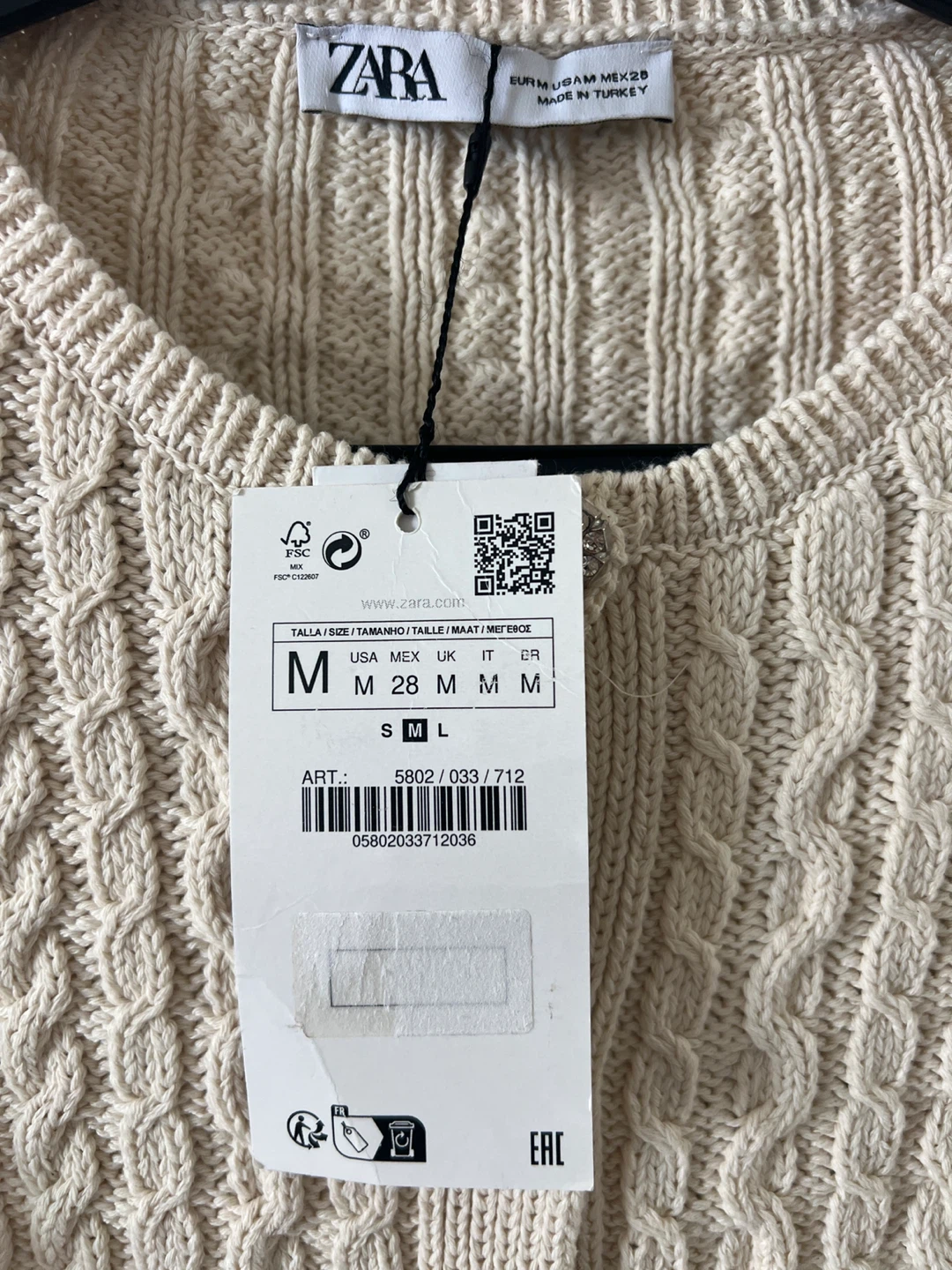 Zara Cable Knit Cardigan - photo 3