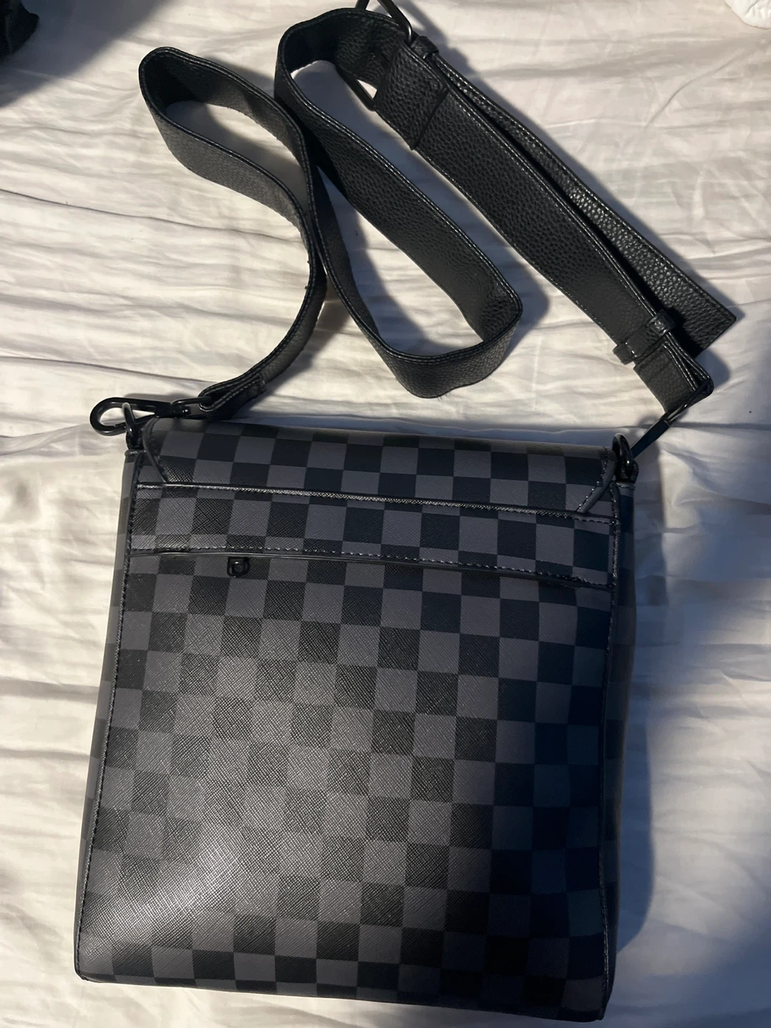 Sprayground Checkered Shark Mouth Crossbody Bag - photo 2