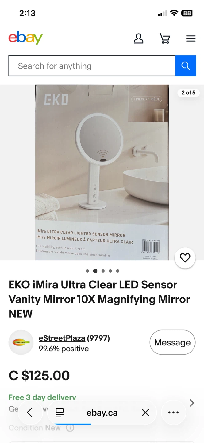 EKO iMira Ultra Clear Lighted Sensor Mirror - photo 4