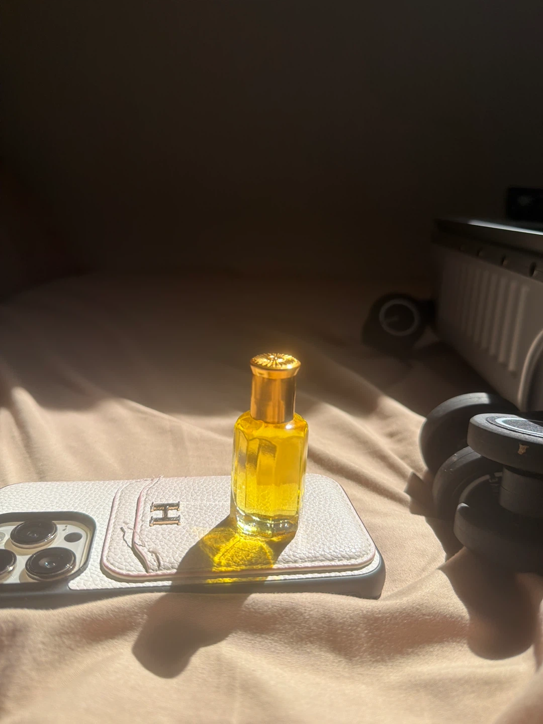 Small Amber Perfume Oil Bottle
