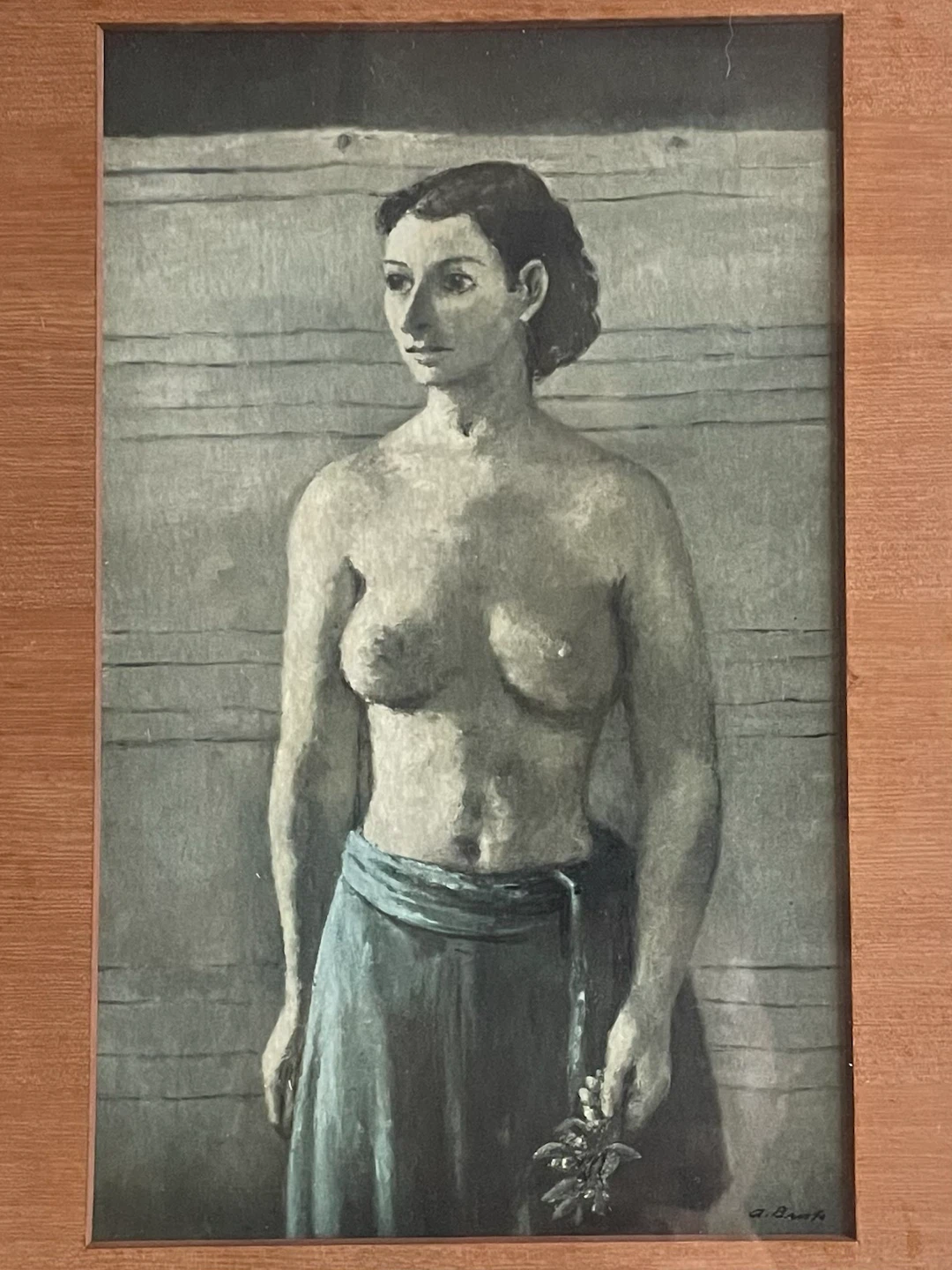 Mid-Century Grisaille Portrait Print - photo 3