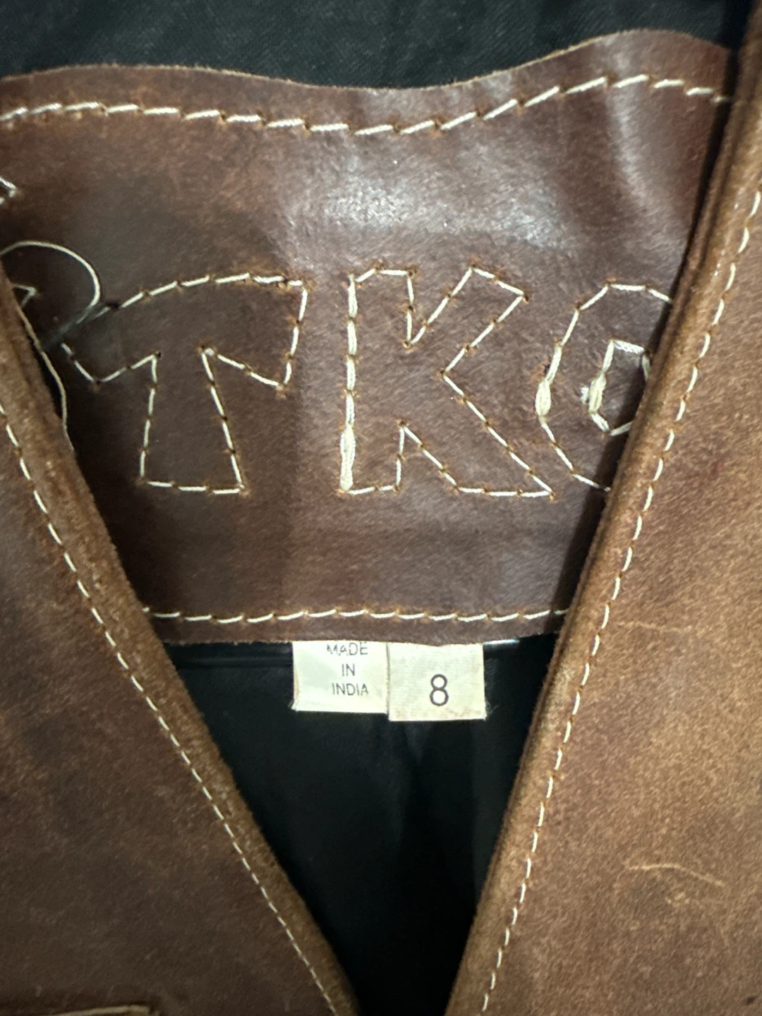 TKO Brown Leather Utility Vest - photo 2