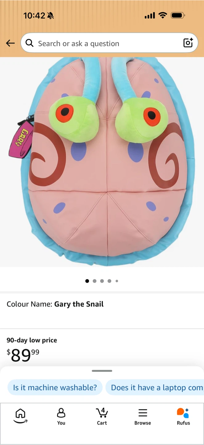 Bioworld Gary the Snail Backpack