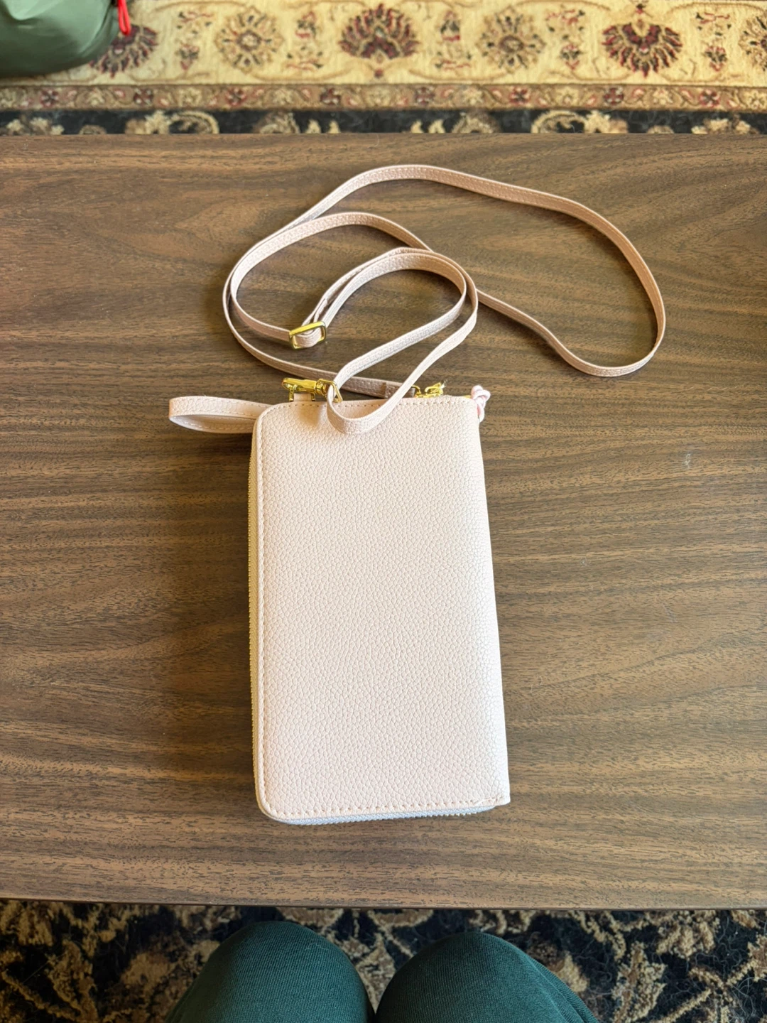 Baby Pink Crossbody Phone Wallet - photo 2