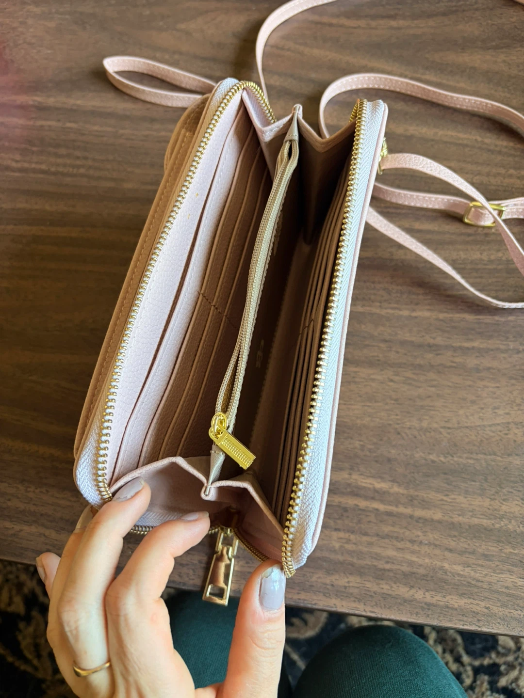 Baby Pink Crossbody Phone Wallet - photo 3