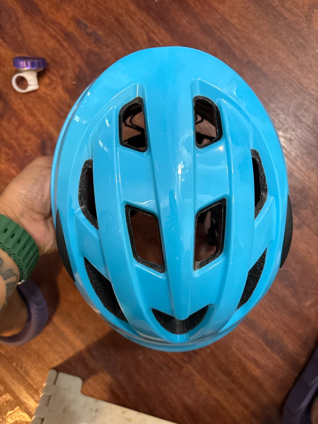 Blue Bicycle Helmet Size Medium