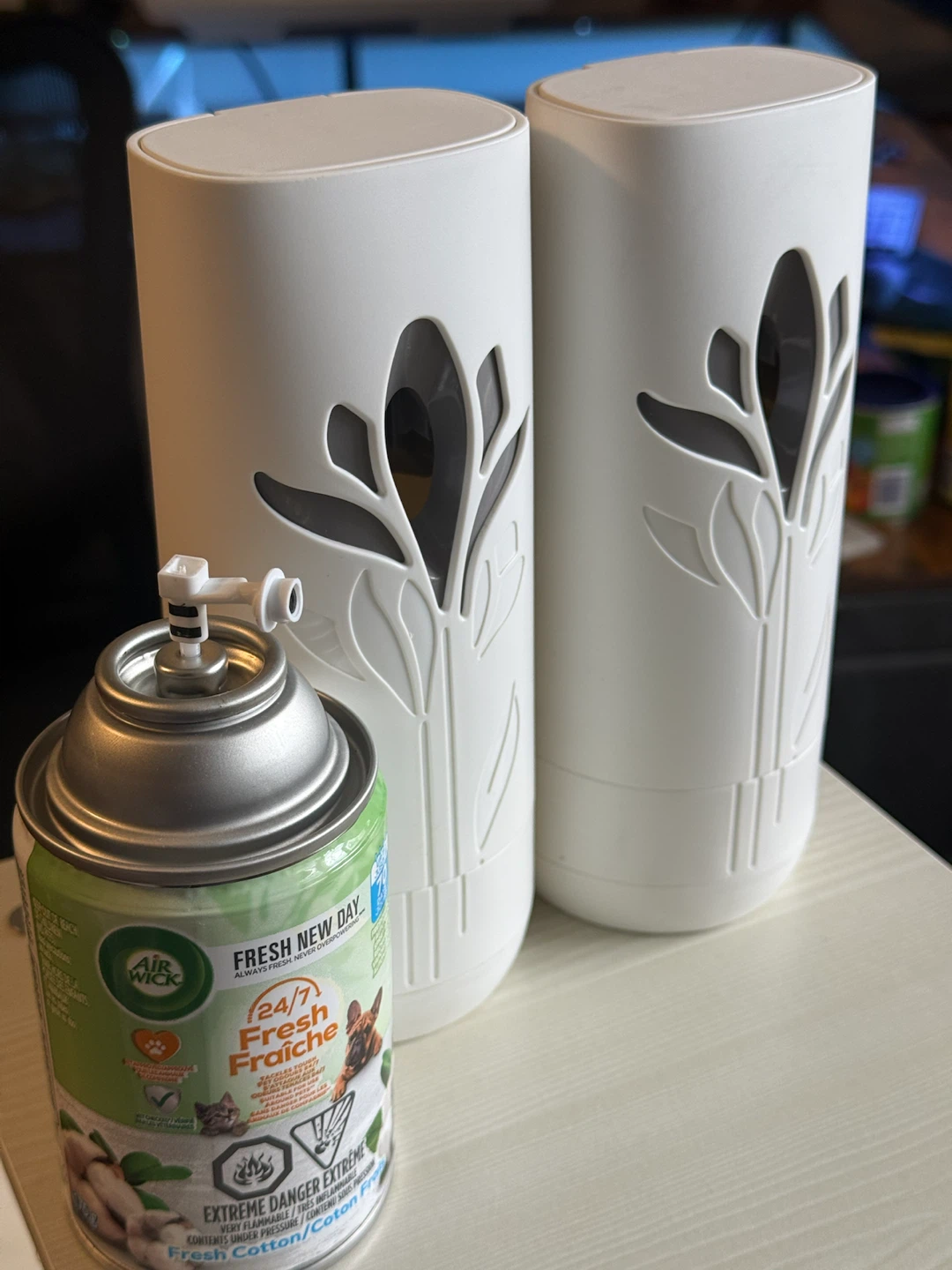 2 Air Wick Automatic Spray Dispensers + 1 Refill — $12 - photo 2